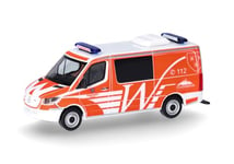 herpa Voiture Miniature Mercedes-Benz Sprinter '18 Minibus 'Pompiers Wiesbaden', échelle 1:87, pièce de Collection, fabriqué en Allemagne, modèle en Plastique