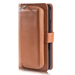 Zipper Wallet Till Samsung Galaxy S9 - Brun