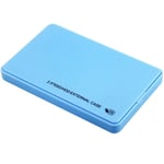 Blue 2.5 Inch Hard Drive Enclosure USB3.0 External Case for SATA SSD and HDD Portable Storage 25x22cm