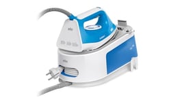 Braun CareStyle 1 Pro IS1012BL, Steam Generator Iron with FreeGlide 3D Technology, SuperCeramic Coating, Vertical Ironing, AntiDrip, 1.5L Water Tank, 2200W, Blue