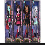 4 stycken 26,5 cm Monster High School dockor Elf High School Monster High School Avtagbar ledad docka Monster High School