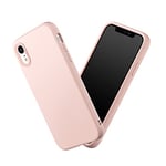 RhinoShield Coque Compatible avec [iPhone XR] | SolidSuit - Coque Fine avec Technologie d'absorption des Chocs et Finition Premium Mate, Contour Objectif Photo Interchangeable - Rose Poudré