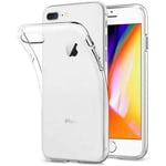 COQUE TELEPHONE - BUMPER TELEPHONE Coque pour iPhone 8 Plus iPhone 7 Plus coque en silicone TPU souple transparent pour iPhone 8