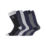 Serge Blanco Homme Serge Blanco Chaussettes Ser/Chvx6/1 Chaussettes, Multicolore (AS3/CA), 43-46 EU