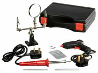 Soldering Iron - 30w  Gun & Hot Melt Glue Gun Adhesive Electric Hobby Craft Kit