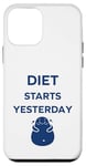 Coque pour iPhone 12 mini Simple funny diet quote Diet stars yesterday