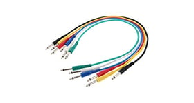 Audibax Basic Colour Cable Patch Jack Mono a Jack Mono 6 Und 1,5 Metros