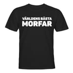 Världens Bästa Morfar - T-SHIRT - UNISEX Svart - 2XL