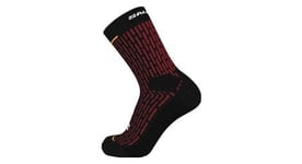 Chaussettes unisexe salomon ultra glide crew noir rouge