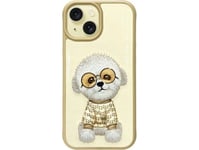 Dėklas Nimmy Etui Iphone 15 6.1" Khaki Glasses Cool Dog