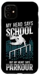 iPhone 11 Parkour Free Running Traceur School Vintage My Head Says Case