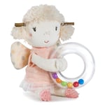 Fehn Anneau Hochet Fée - Griffon pour Hocher, Toucher, Jouer - un Compagnon Fidèle avec une Figurine en Tissu Doux et Moelleux - Jouet de Motricité pour Bébés et Jeunes Enfants de 0+ Mois