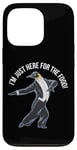 iPhone 13 Pro Funny Penguin Tuxedo I'm Just Here for the Food Case