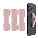 Set of 3x Smartphone Phone Finger Straps Grips - Rose Gold