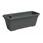 Jardiniere - Plastique - Anthracite - Rectangulaire - L77,9 X P24 X H22cm - Artevasi