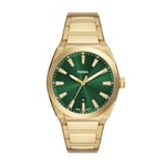 Fossil Everett Watch for Men, Quartz Movement with Stainless Steel Or Leather Strap, Vert Froid