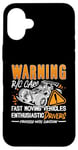 iPhone 16 Plus Warning R/C Cars Fast Moving Remote Control RC Model Racing Case