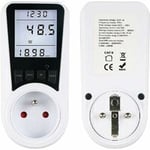GreenBlue - Wattmètre / Compteur électrique avec prise - Compteur de  consommation