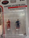 AMERICAN DIORAMA 1/43 - 76450 - FIGURINES RACING LEGENDS 1980 SET OF 2 FIGURES