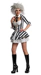 Rubie's Déguisement officiel Beetle Juice + perruque pour femme Déguisement sexy Halloween Beetlejuice Costume