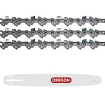 Oregon Chaîne et Guide de Tronçonneuse - Chaîne 3/8" Low Profile, 0.50 pouces (1.3mm), 52 maillons et Guide A041 de 35cm, compatible avec Husqvarna, Ryobi, Bosch, Makita, Sterwins, Einhell et autres