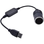 Convertisseur de prise allume-cigare USB A male vers 12 V