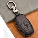 HJPOQZ Étui à clés en Cuir de Voiture, adapté pour Ford Fusion Mondeo Mustang Edge Expedition Explorer F-150 F-250 F-350 2018 2019