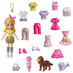 Polly Pocket® keskikokoinen asu nuken kanssa