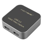 Ac-Hdcp Usb 3.0 Hdmi À Type-C 1080p Hd Boîte De Carte De Capture Vidéo Sans Lecteur Pour Tv Pc Ps4 Jeu En Direct Pour Windows Linux Os X