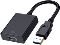 1080P@60HZ Adaptateur USB vers HDMI, USB 3.0 vers HDMI Convertisseur pour PC Portable Projecteur HDTV compatible avec Windows 7/8/10/XP.[V913]