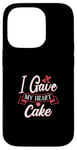 Coque pour iPhone 14 Pro I Gave My Heart To Cake – Cake Lover Valentine's Day