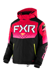 FXR Helium Snow Jacka Barn Svart-Raspberry Fade-Hi Vis