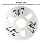 (Silver)1/4 10 Inch Empty Tape Reel Take Up For Audio Alloy Open Alloy Hose