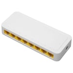 Gigabit Ethernet Switch 8 RJ45 Port Quiet Fanless Desktop LAN Network Splitter