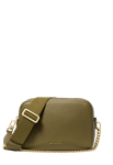 Michael Kors Bryant Medium Pebbled Leather Camera Crossbody Bag Grön