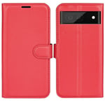 Google Pixel 7 Pro      Pu Wallet Case    [Red]