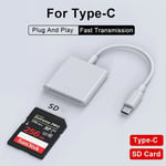 Lecteur De Carte Mémoire Lightning Vers Sd Tf,Adaptateur 3 En 1 Pour Iphone 15 14 13 12 Pro Max,Caméra Usb C,Pour Samsung Xiaomi - Type 1 In 1 Type C