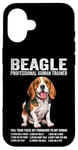 Coque pour iPhone 16 Beagle Professional Human Trainer Funny Beagle Dog Lovers