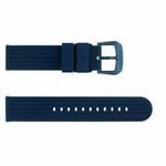 Detomaso Bracelet pour Montre en Silicone de 20 mm avec Boucle Bleu. NEUF