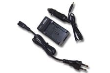vhbw Chargeur de batterie compatible avec Casio Exilim EX-Z1050, EX-Z1080, EX-FC100WE, EX-FC150 batterie appareil photo digital, DSLR, action cam
