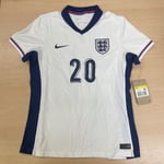 England Nike Dri Fit Adv Home Womens Jelley 20 Shirt 2024 - Size Small