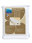 Nuit des Vosges 2094336 Cotoval Drap Housse TPR Uni Coton Blanc 160 x 200 cm