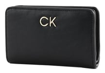 Calvin Klein RE-Lock Bifold French Wallet K60K608992, Portefeuilles Femme, Noir (CK Black), OS