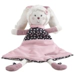 Sauthon Doudou mouchoir Miss Fleur de Lune ROSE