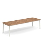 EMU - Shine Table 180-292 White - Ulkotilojen ruokapöydät - Arik Levy - Valkoinen - Metalli/Puu
