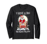 I Have A Big Package Funny Santa Christmas Long Sleeve T-Shirt