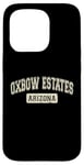 Coque pour iPhone 15 Pro Oxbow Estates Arizona USA Texte classique vieilli