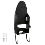 Ironing Board Holder Hanger Door Cupboard Wall Mount Storage Rack Black/White