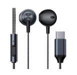 USB C Type C Earphones Headphones Earbuds For Samsung Galaxy S22, iPhone 15 pro