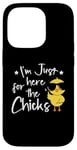 Coque pour iPhone 14 Pro I'm Just Here for the Chicks - Adorable poussin de Pâques